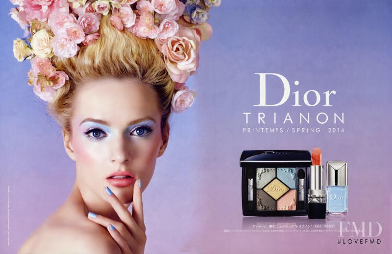 Daria Strokous featured in  the Dior Beauty advertisement for Spring/Summer 2014