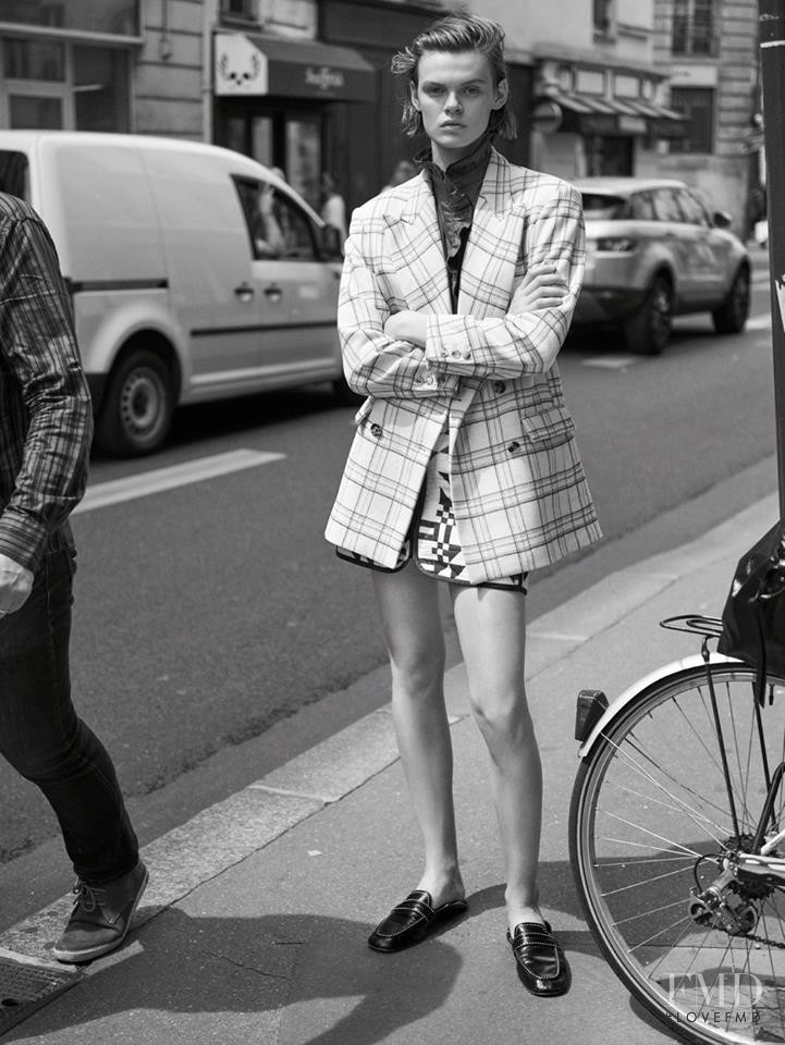 Cara Taylor featured in  the Isabel Marant advertisement for Pre-Spring 2018