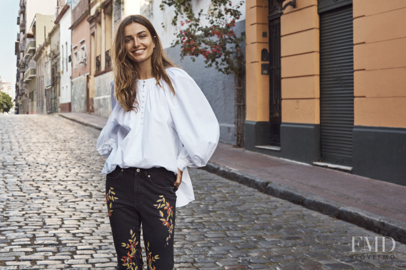 Andreea Diaconu featured in  the H&M advertisement for Spring/Summer 2018