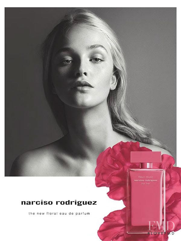 Jean Campbell featured in  the Narciso Rodriguez \'Fleur Musc\' Fragance advertisement for Spring/Summer 2018