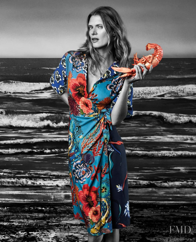 Malgosia Bela featured in  the Paul Smith advertisement for Spring/Summer 2018