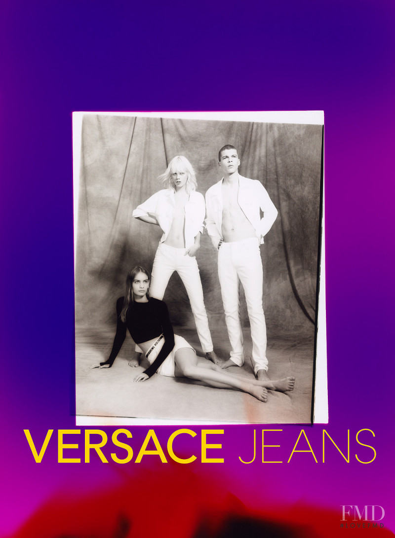 Marjan Jonkman featured in  the Versace Jeans Couture advertisement for Spring/Summer 2018