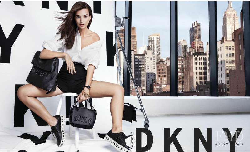 Emily Ratajkowski featured in  the DKNY advertisement for Spring/Summer 2018