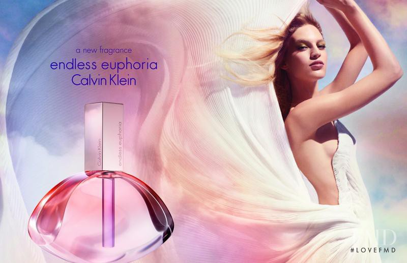 Vanessa Axente featured in  the Calvin Klein Fragrance "Endless Euphoria" Fragrance advertisement for Spring/Summer 2014