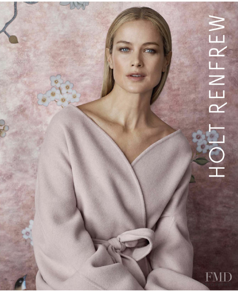 Carolyn Murphy featured in  the Holt Renfrew advertisement for Spring/Summer 2018