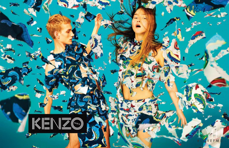 Devon Aoki featured in  the Kenzo advertisement for Spring/Summer 2014