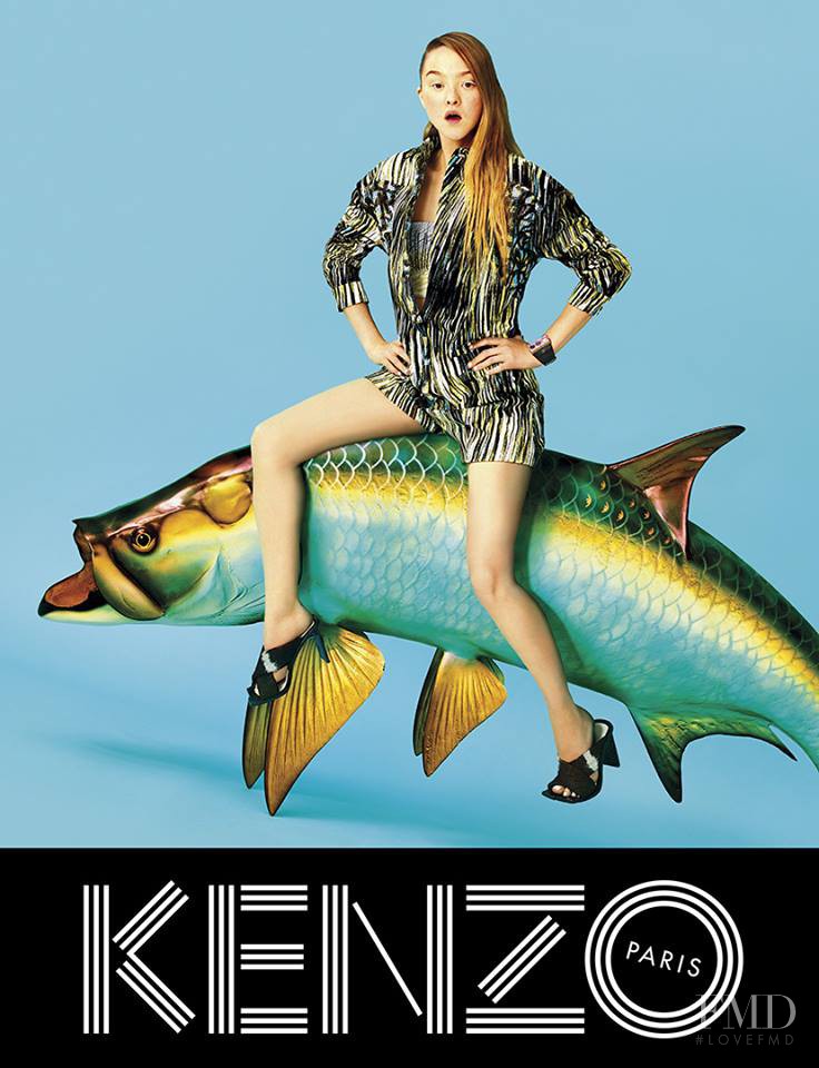 Devon Aoki featured in  the Kenzo advertisement for Spring/Summer 2014