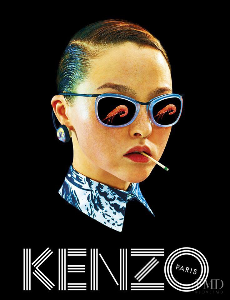 Devon Aoki featured in  the Kenzo advertisement for Spring/Summer 2014