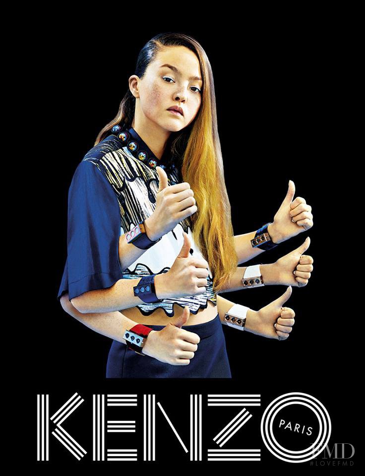 Devon Aoki featured in  the Kenzo advertisement for Spring/Summer 2014