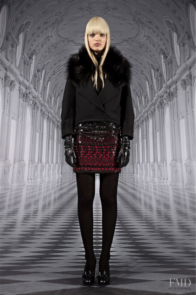 Daphne Groeneveld featured in  the Roberto Cavalli fashion show for Pre-Fall 2012