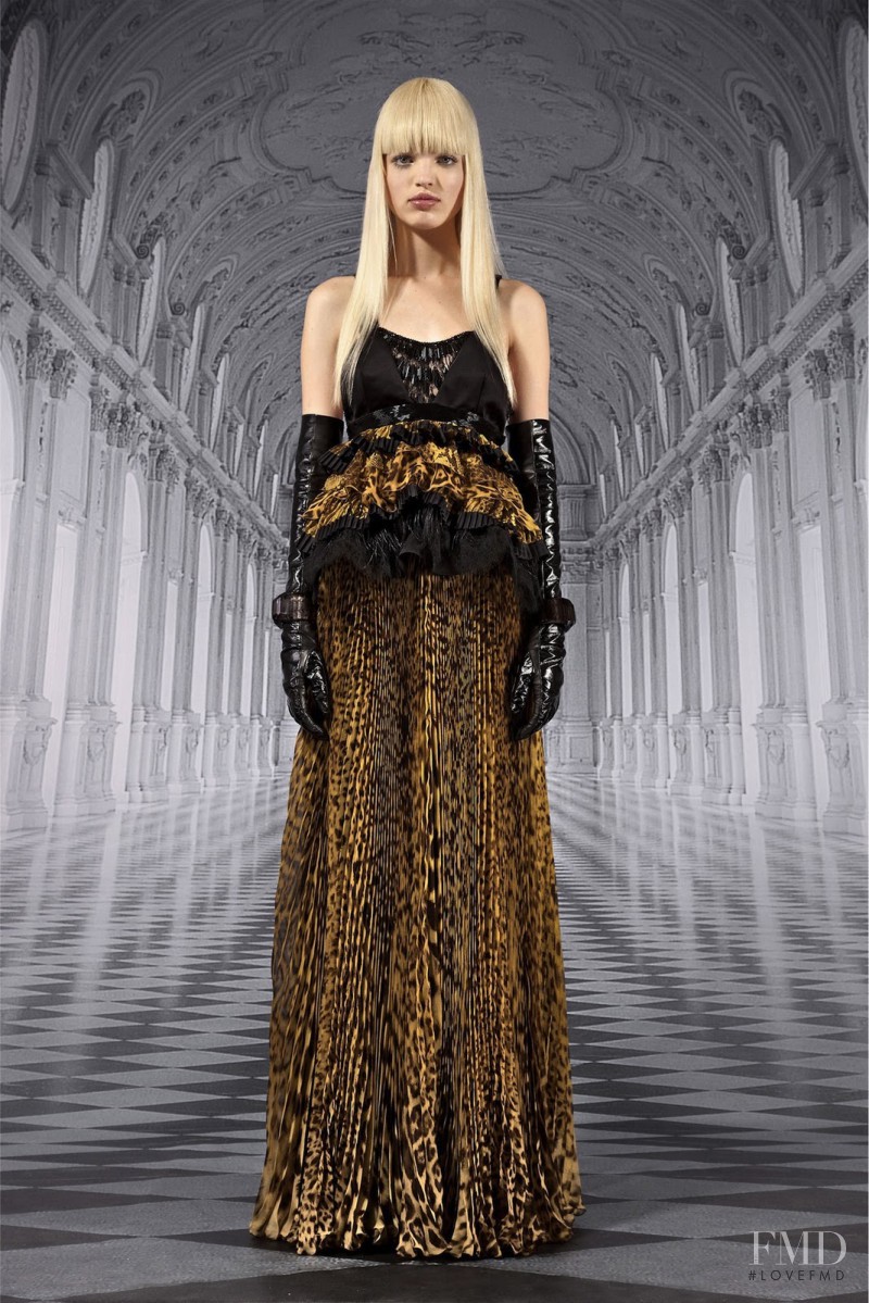 Daphne Groeneveld featured in  the Roberto Cavalli fashion show for Pre-Fall 2012