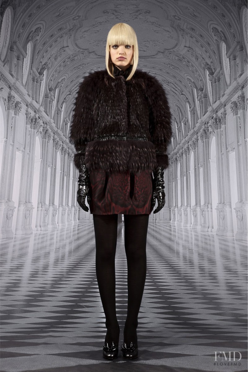 Daphne Groeneveld featured in  the Roberto Cavalli fashion show for Pre-Fall 2012