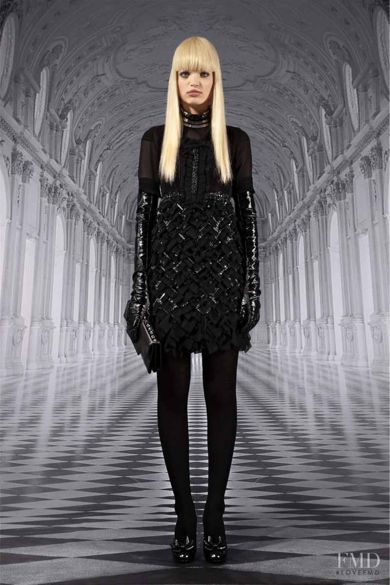 Daphne Groeneveld featured in  the Roberto Cavalli fashion show for Pre-Fall 2012