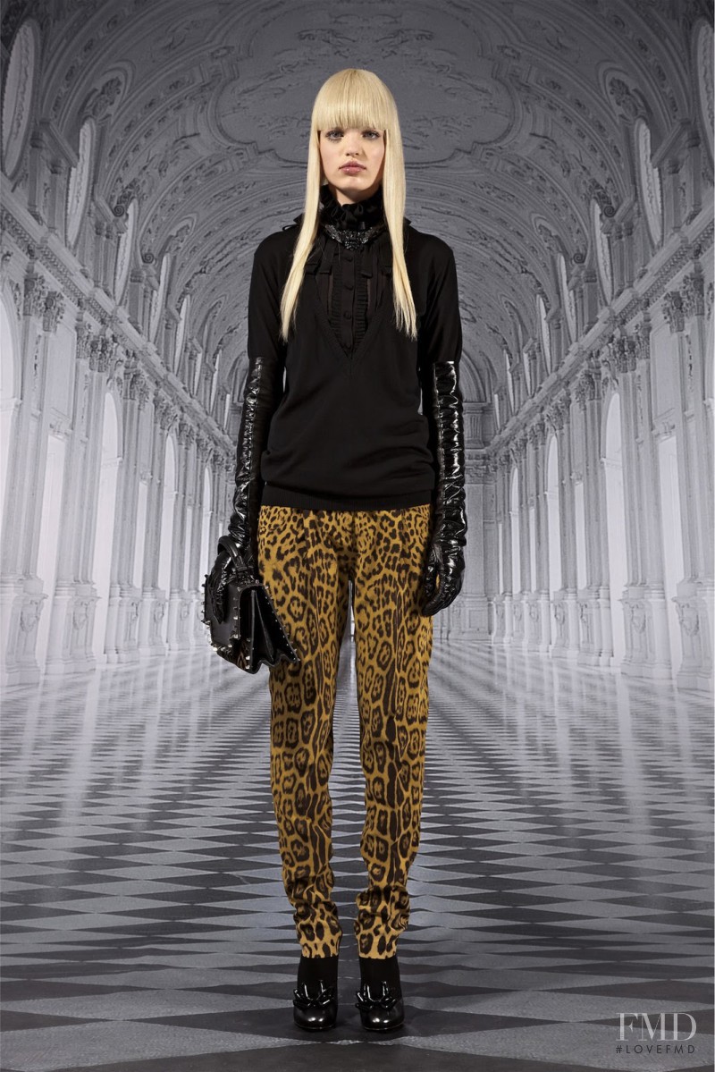 Daphne Groeneveld featured in  the Roberto Cavalli fashion show for Pre-Fall 2012