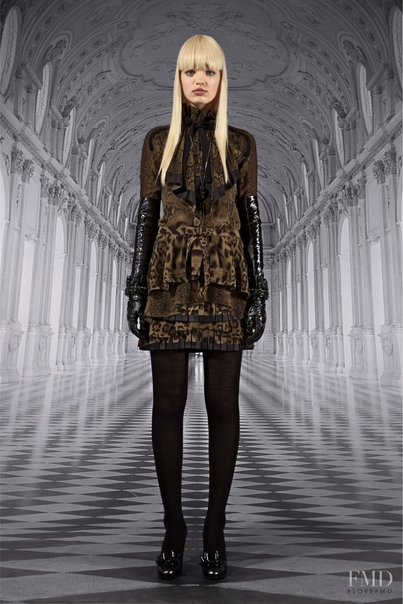 Daphne Groeneveld featured in  the Roberto Cavalli fashion show for Pre-Fall 2012