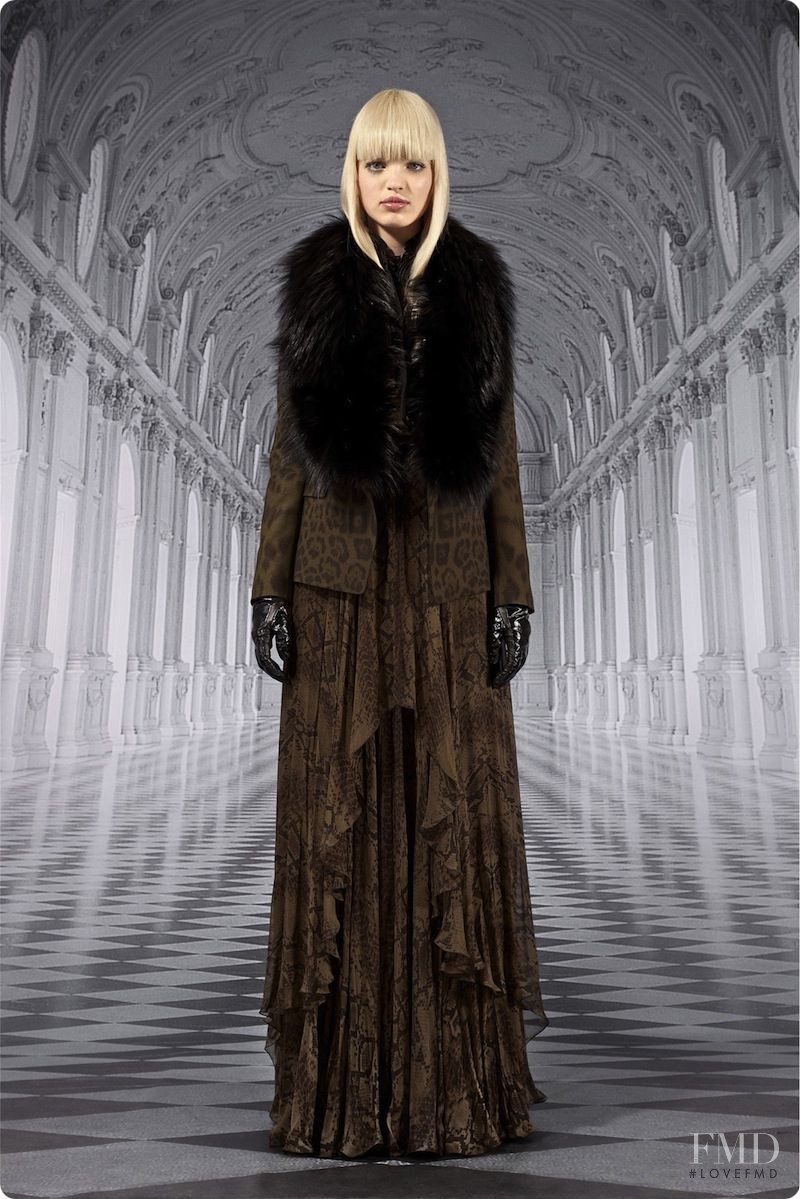 Daphne Groeneveld featured in  the Roberto Cavalli fashion show for Pre-Fall 2012