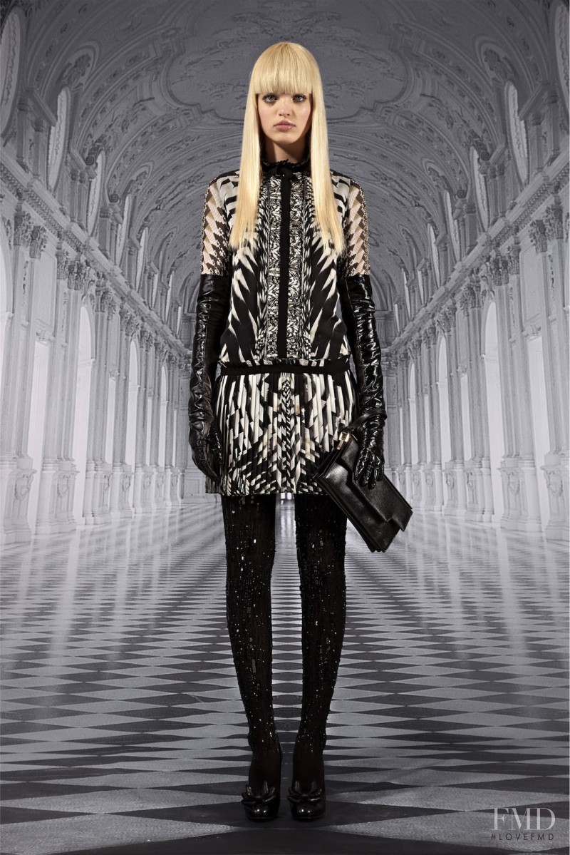 Daphne Groeneveld featured in  the Roberto Cavalli fashion show for Pre-Fall 2012