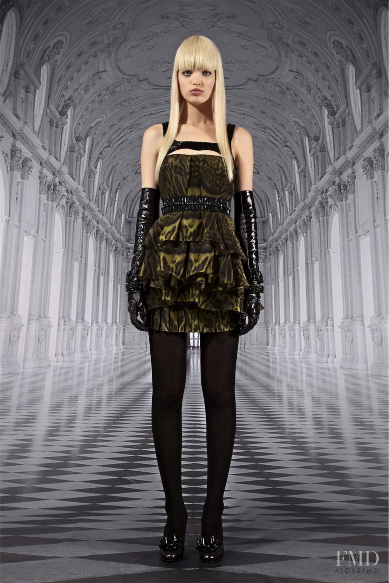Daphne Groeneveld featured in  the Roberto Cavalli fashion show for Pre-Fall 2012
