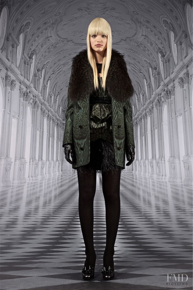 Daphne Groeneveld featured in  the Roberto Cavalli fashion show for Pre-Fall 2012