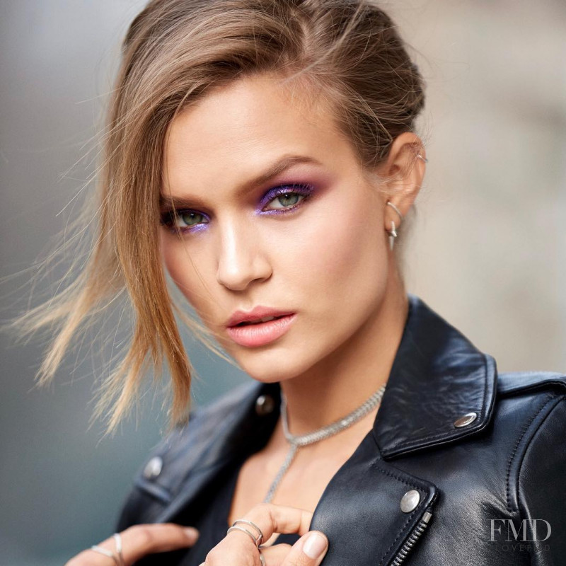 Josephine Skriver featured in  the Maybelline advertisement for Spring/Summer 2018