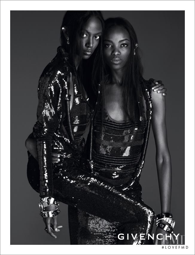 Maria Borges featured in  the Givenchy advertisement for Spring/Summer 2014
