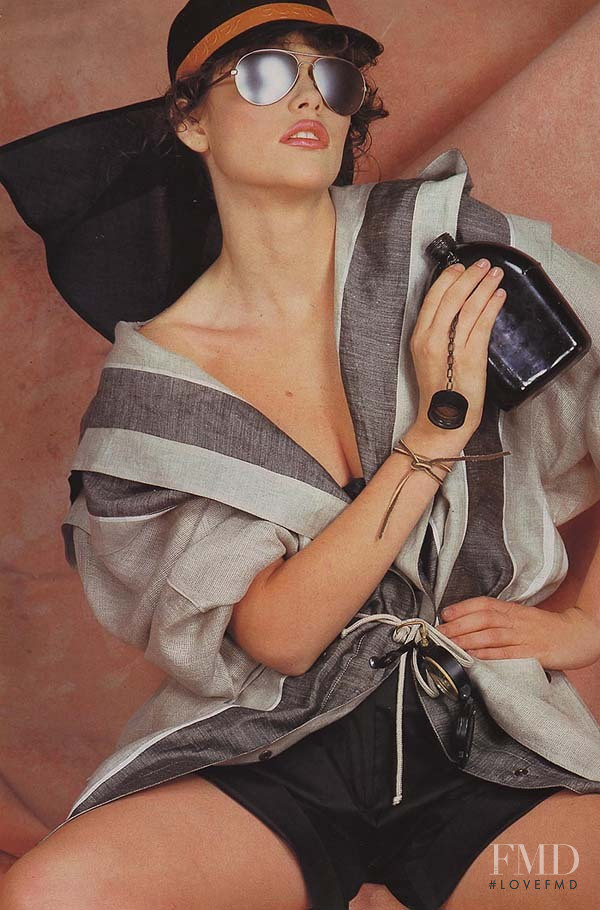 Jacki Adams featured in  the byblos advertisement for Spring/Summer 1983