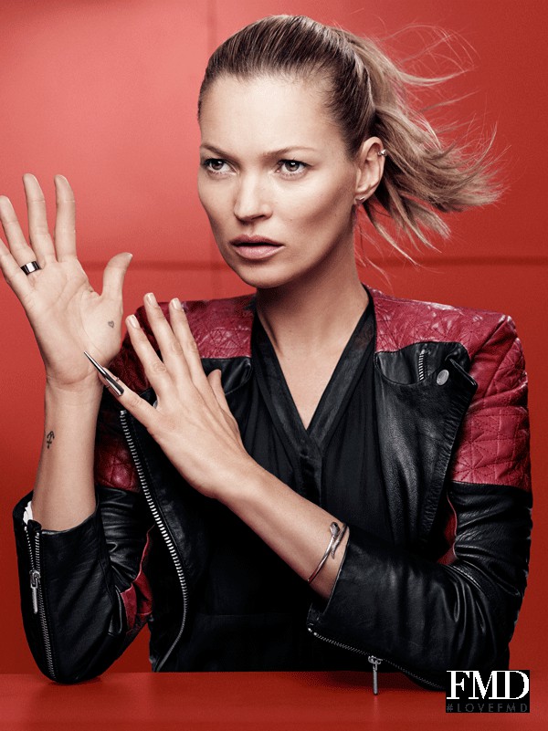 Kate Moss featured in  the Eleven Paris advertisement for Spring/Summer 2014