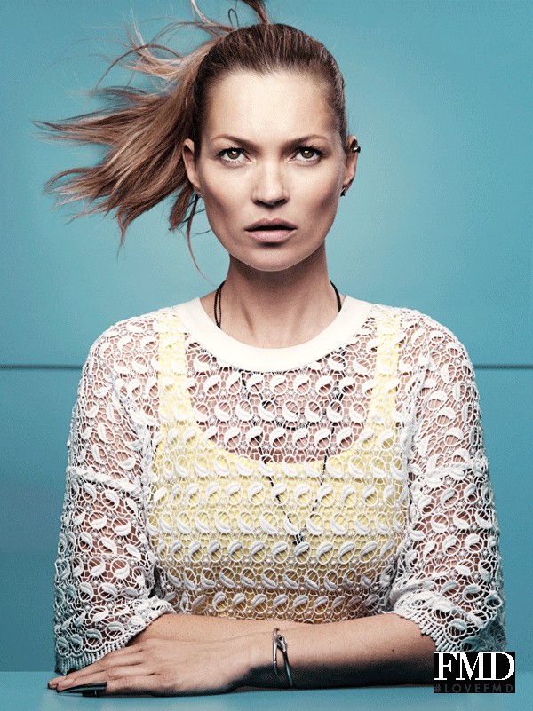 Kate Moss featured in  the Eleven Paris advertisement for Spring/Summer 2014