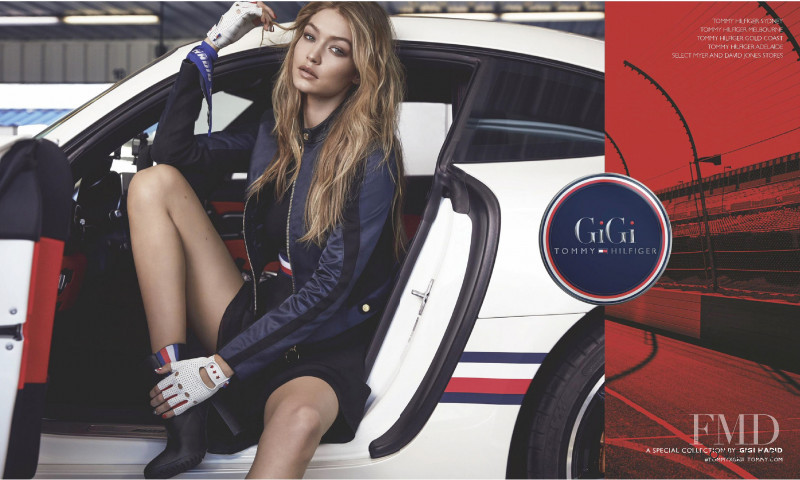 Gigi Hadid featured in  the Tommy Hilfiger x Gigi advertisement for Spring/Summer 2018
