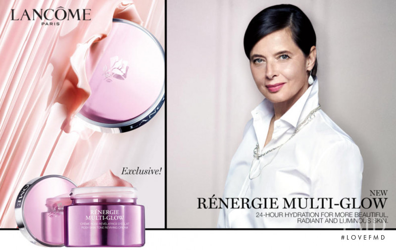 Isabella Rossellini featured in  the Lancome advertisement for Spring/Summer 2018