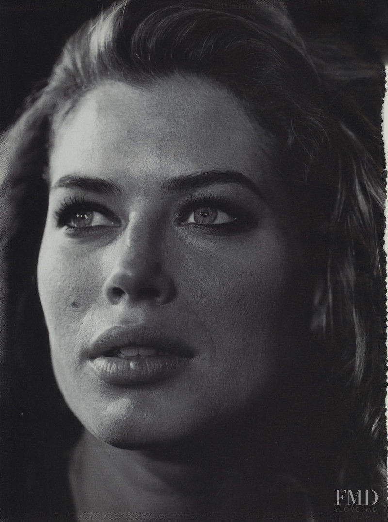 Carre Otis featured in  the Calvin Klein Jeans advertisement for Spring/Summer 1991