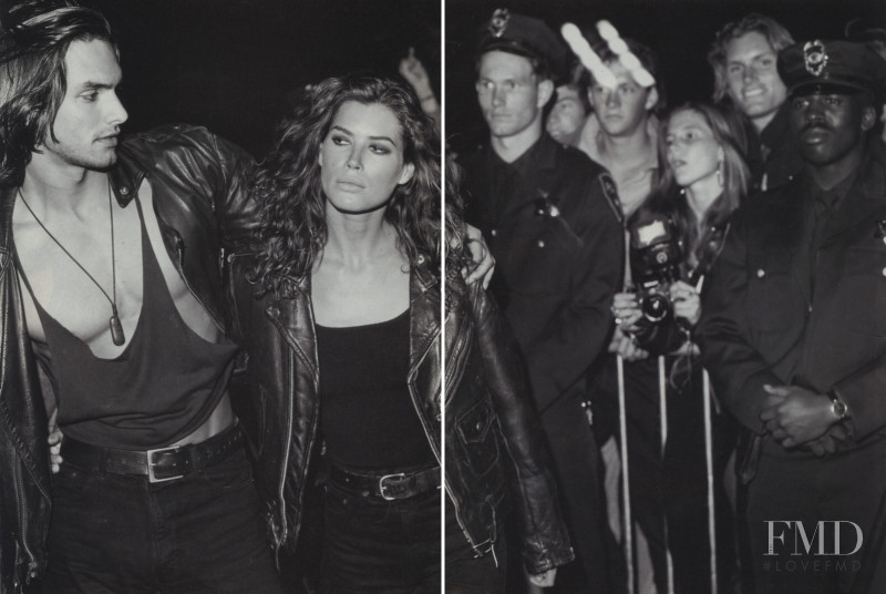 Carre Otis featured in  the Calvin Klein Jeans advertisement for Spring/Summer 1991