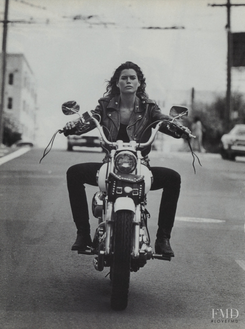 Carre Otis featured in  the Calvin Klein Jeans advertisement for Spring/Summer 1991