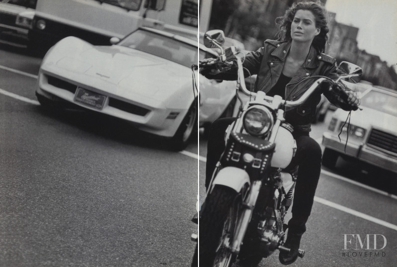 Carre Otis featured in  the Calvin Klein Jeans advertisement for Spring/Summer 1991