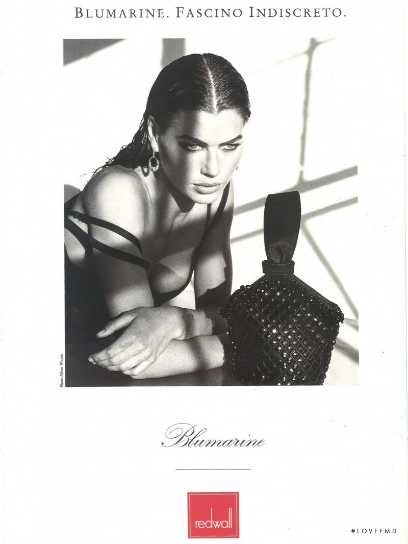 Carre Otis featured in  the Blumarine advertisement for Spring/Summer 1993