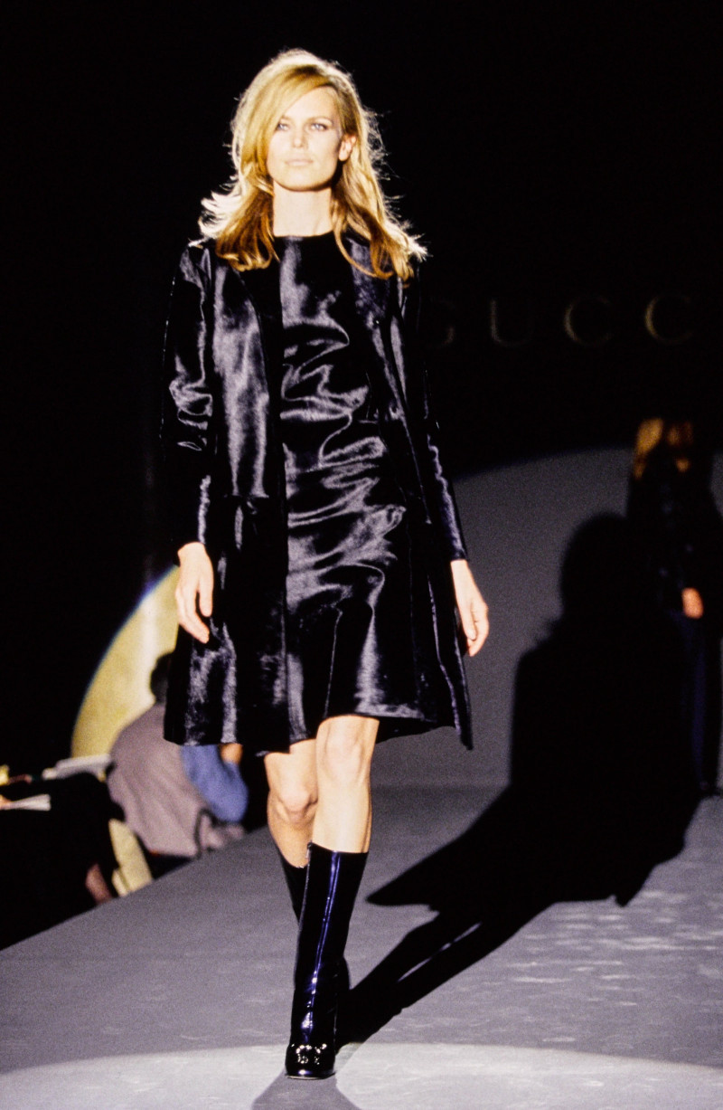Anna Klevhag featured in  the Gucci fashion show for Autumn/Winter 1995