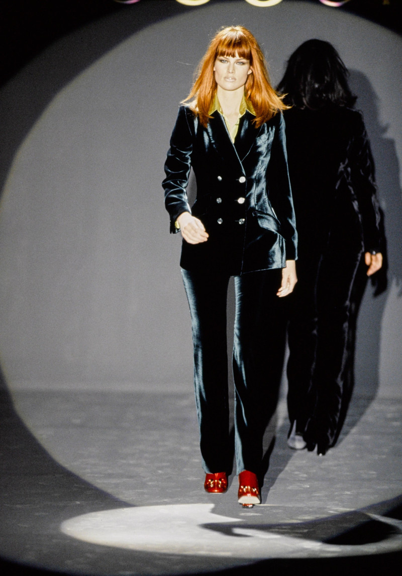Meghan Douglas featured in  the Gucci fashion show for Autumn/Winter 1995