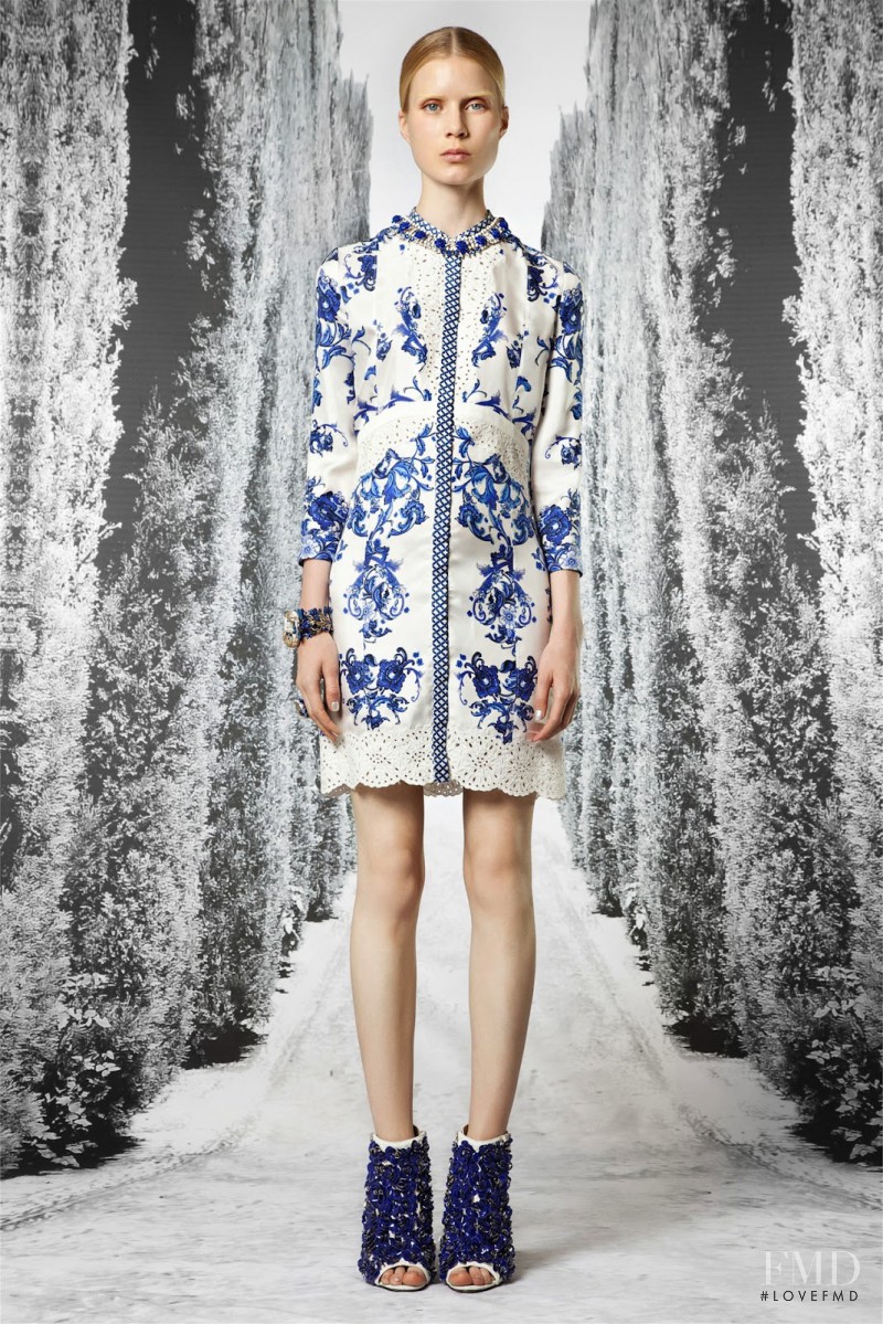 Elsa Sylvan featured in  the Roberto Cavalli lookbook for Resort 2013