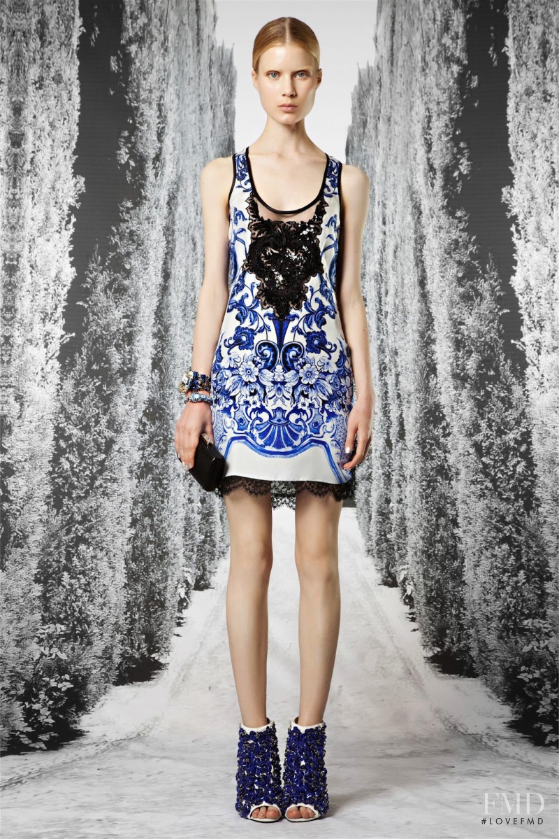 Elsa Sylvan featured in  the Roberto Cavalli lookbook for Resort 2013