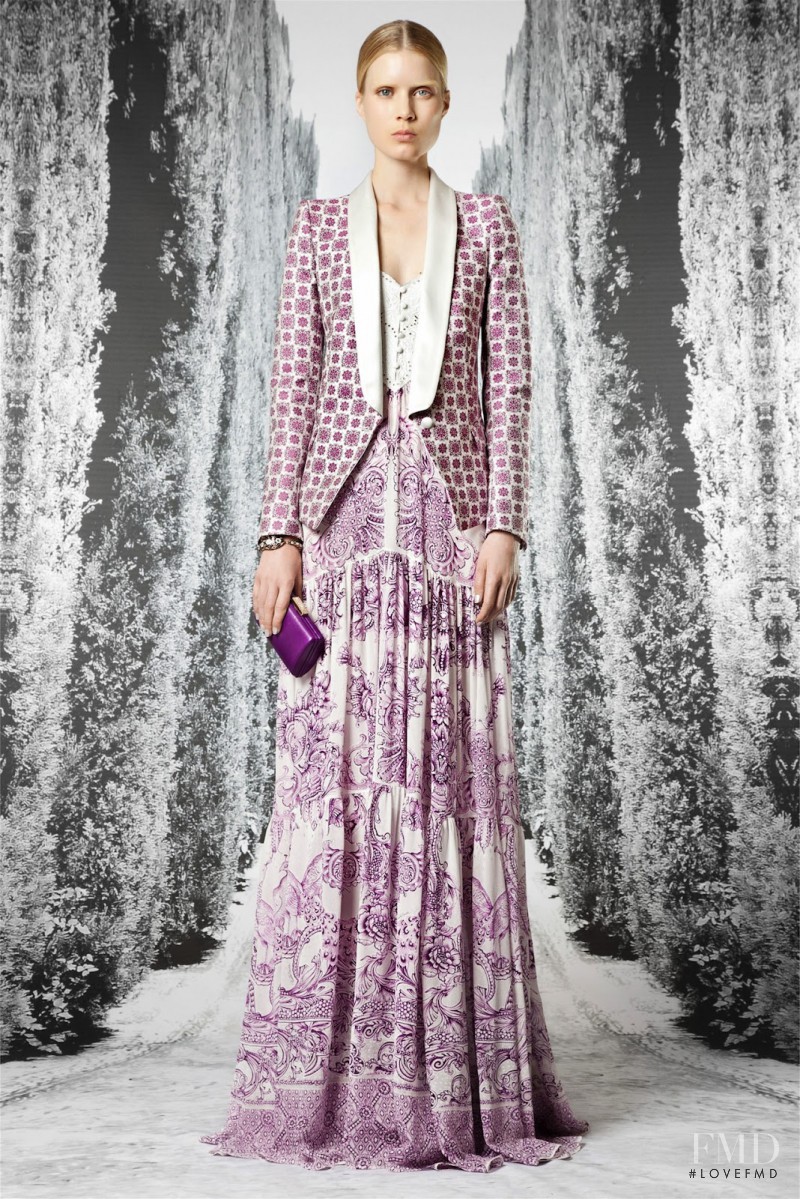 Elsa Sylvan featured in  the Roberto Cavalli lookbook for Resort 2013