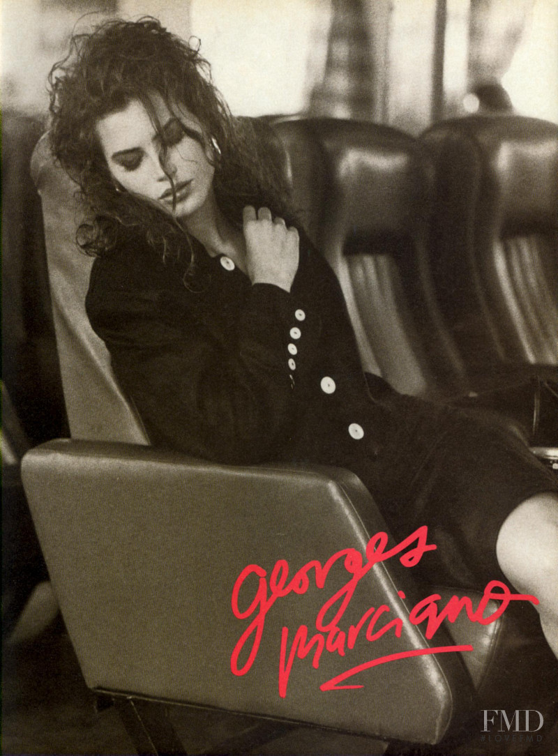 Carre Otis featured in  the Guess by Marciano advertisement for Autumn/Winter 1988