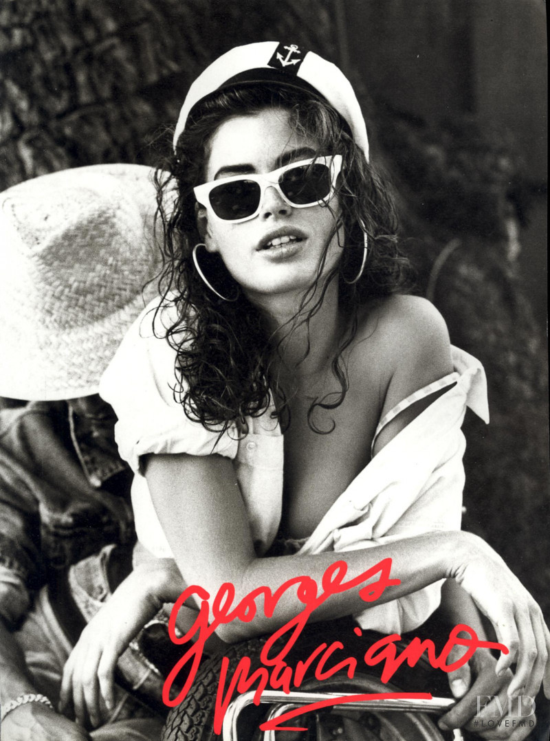 Carre Otis featured in  the Guess by Marciano advertisement for Spring/Summer 1989