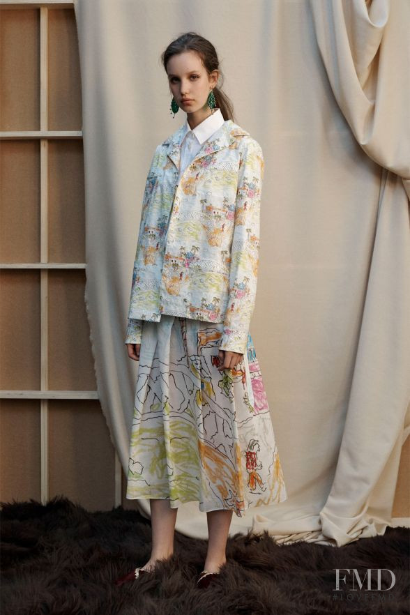 Noemi Jonas featured in  the Marni lookbook for Spring 2018