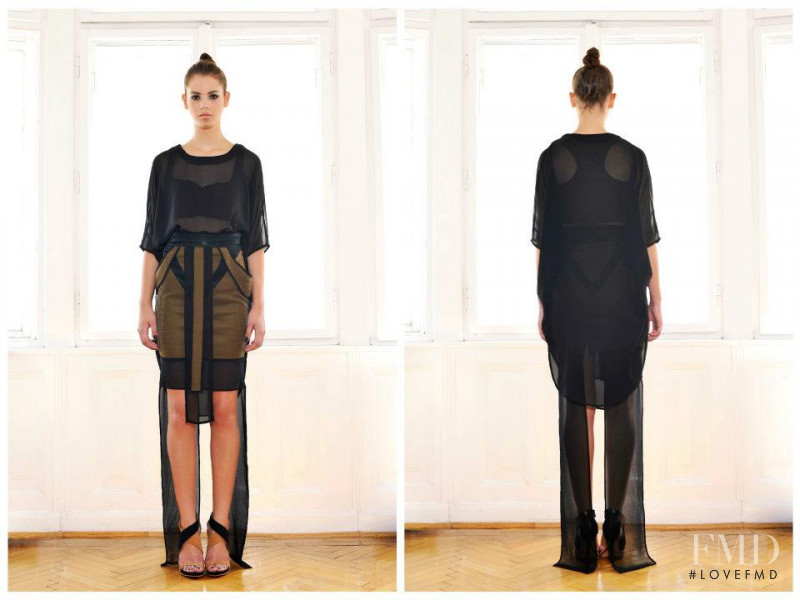 Berta Nagy featured in  the Kata Szegedi lookbook for Autumn/Winter 2012