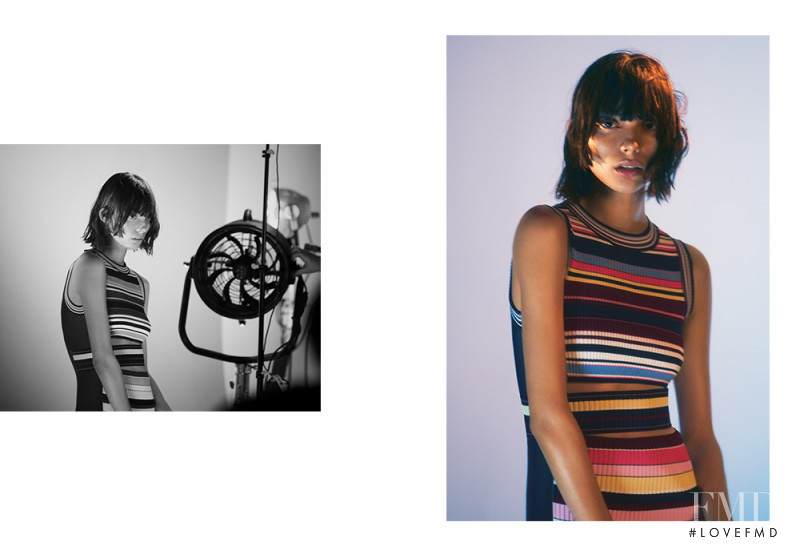 Charlee Fraser featured in  the Sportmax advertisement for Spring/Summer 2018