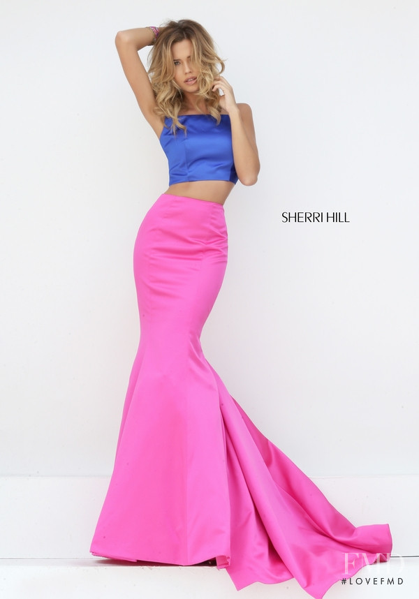 Sandra Kubicka featured in  the Sherri Hill catalogue for Spring/Summer 2016