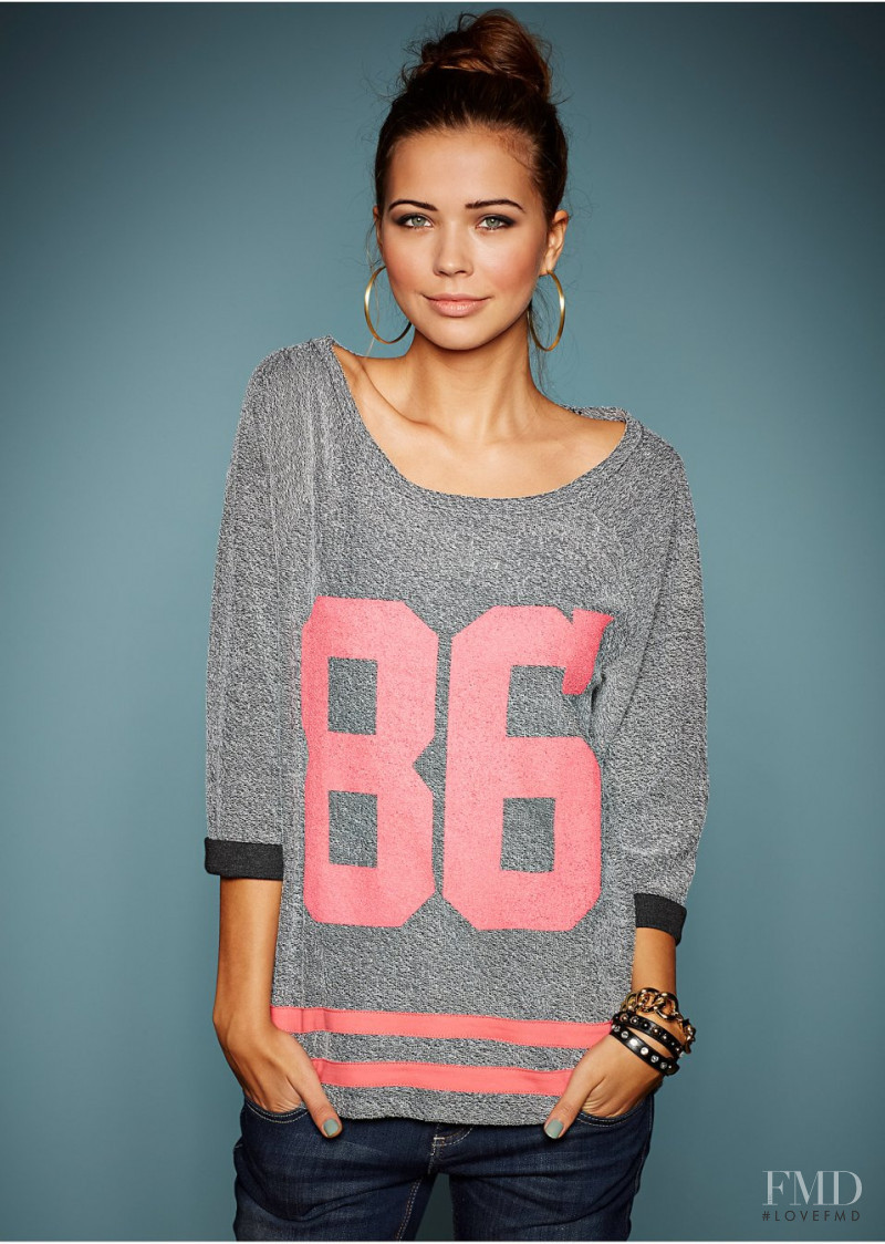 Sandra Kubicka featured in  the Bonprix catalogue for Spring/Summer 2014