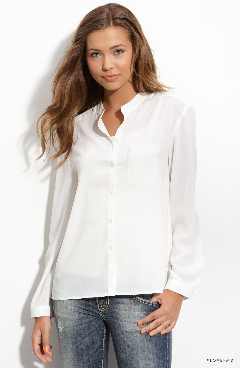 Sandra Kubicka featured in  the Nordstrom catalogue for Spring/Summer 2012