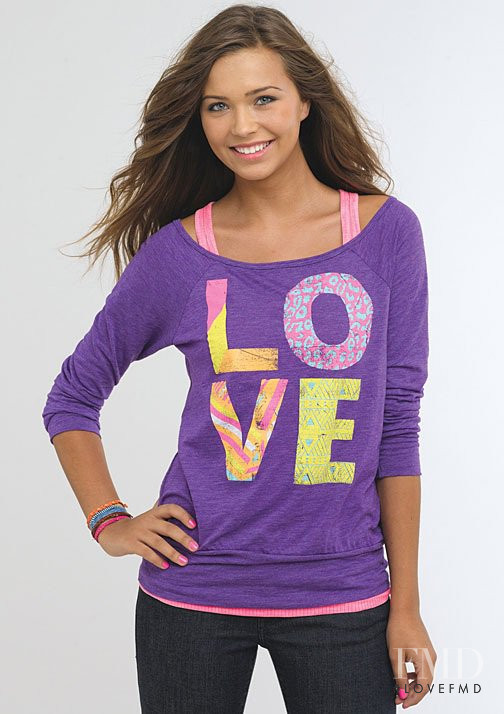 Sandra Kubicka featured in  the Delias catalogue for Spring/Summer 2012