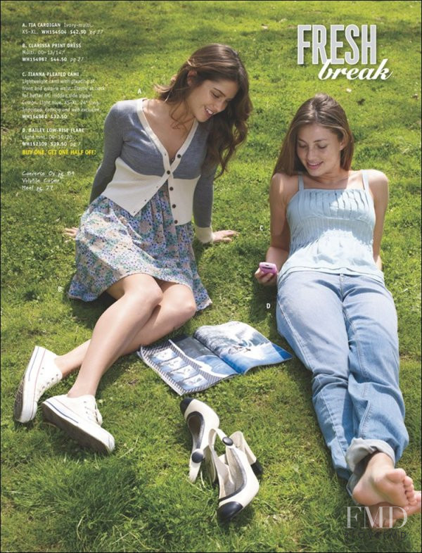 Jehane-Marie Gigi Paris featured in  the Delias catalogue for Autumn/Winter 2010